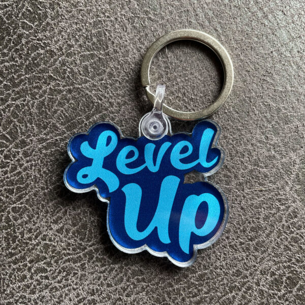 BICP keychain levelUp teal navy image
