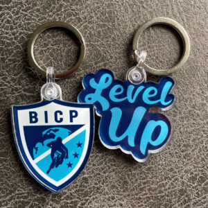 BICP keychains both teal navy image