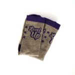BICP SockGuy TurboWOOL Socks Level Up Sand n Purple Color Folded